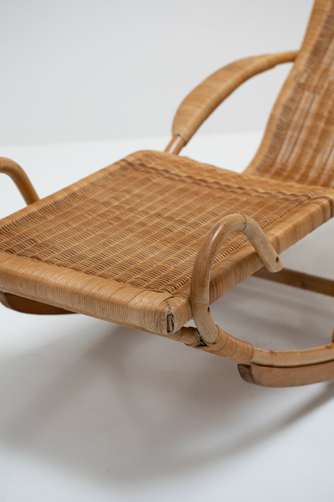 German rattan lounger